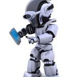 robot with palm pilot